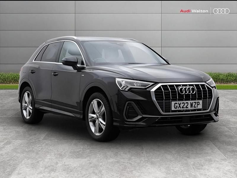 Black Used 2022 Audi Q3 S-Line SUV | £27,590 (Fair price) - Image 1/4