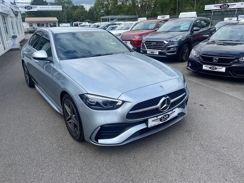 Used Mercedes C200 AMG line 204 HP (150 kW) 2024 Silver Sedan