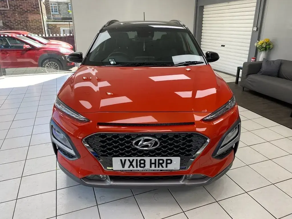 Used Hyundai Kona Premium 176 HP (129 kW) 2018 Orange SUV