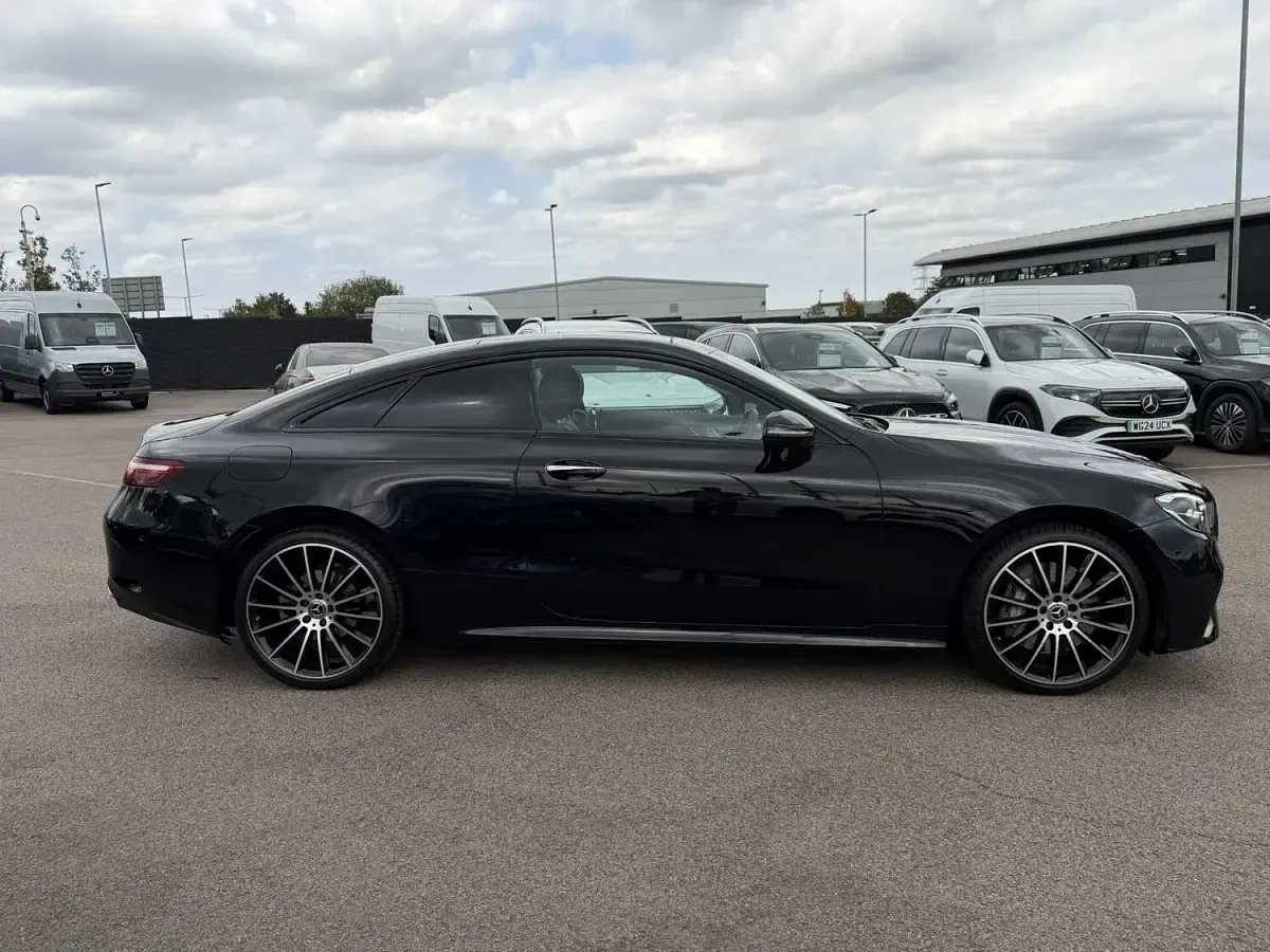 Used Mercedes E300 AMG line 258 HP (189 kW) 2022 Black Coupe