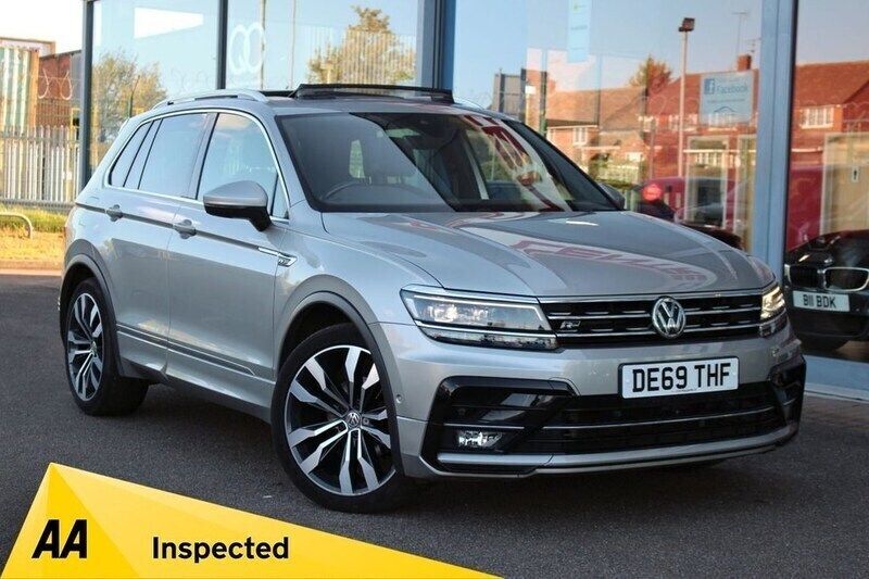 Silver Used 2019 VW Tiguan R-line SUV | £19,995 (Fair price) - Image 1/4