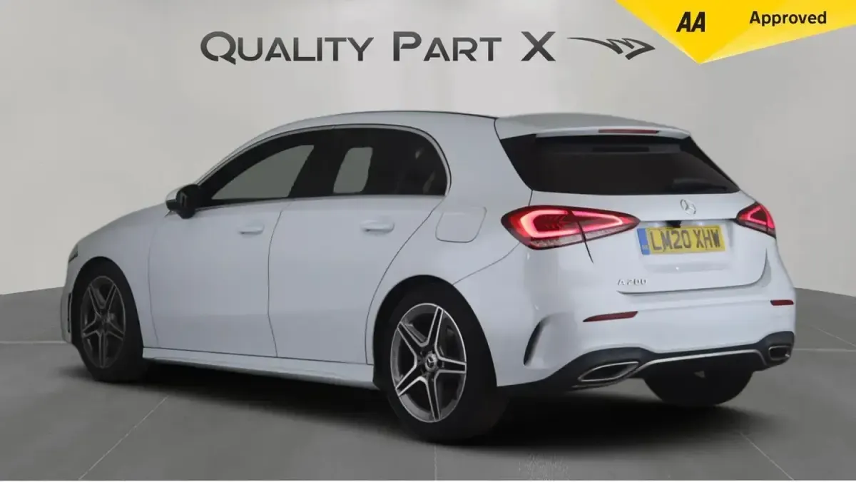 Used Mercedes A200 AMG line 2020 White Hatchback