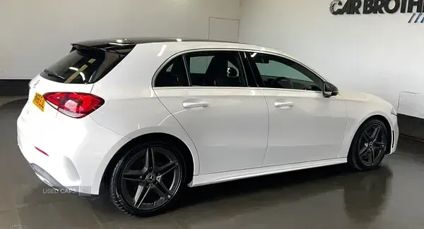 Used Mercedes A250 AMG line 2019 White Hatchback