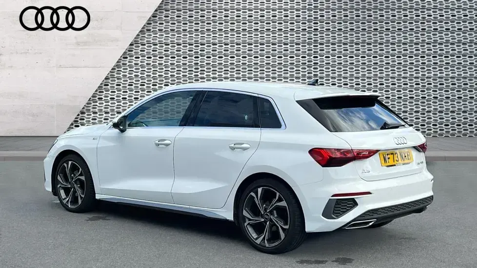Used Audi A3 S-Line 150 HP (110 kW) 2023 White Sedan