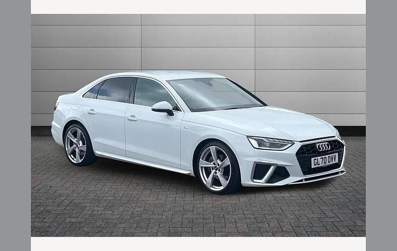 Used Audi A4 S-Line 204 HP (150 kW) 2020 White Sedan