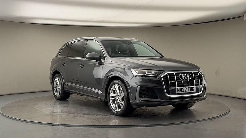 Daytona gray pearl effect/daytona gray pearl effec Used 2022 Audi Q7 S-Line SUV | £35,300 (Good price) - Image 1/4