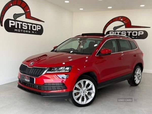 Red Used 2019 Skoda Karoq SUV | £15,990 (Good price) - Image 1/4