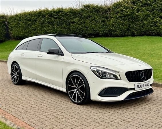 White Used 2017 Mercedes CLA220 Shooting Brake AMG line Estate | £13,950 (Fair price) - Image 1/1