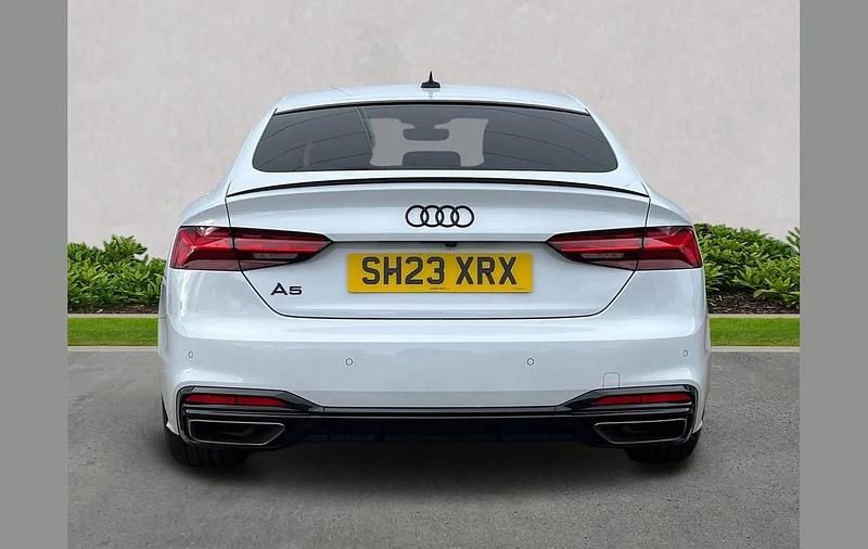 Used Audi A5 Sportback Black Edition 204 HP (150 kW) 2023 White Hatchback