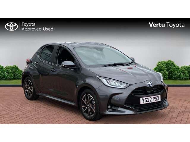 Grey Used 2022 Toyota Yaris Hybrid Design Hatchback | £16,289 (Fair price) - Image 1/4
