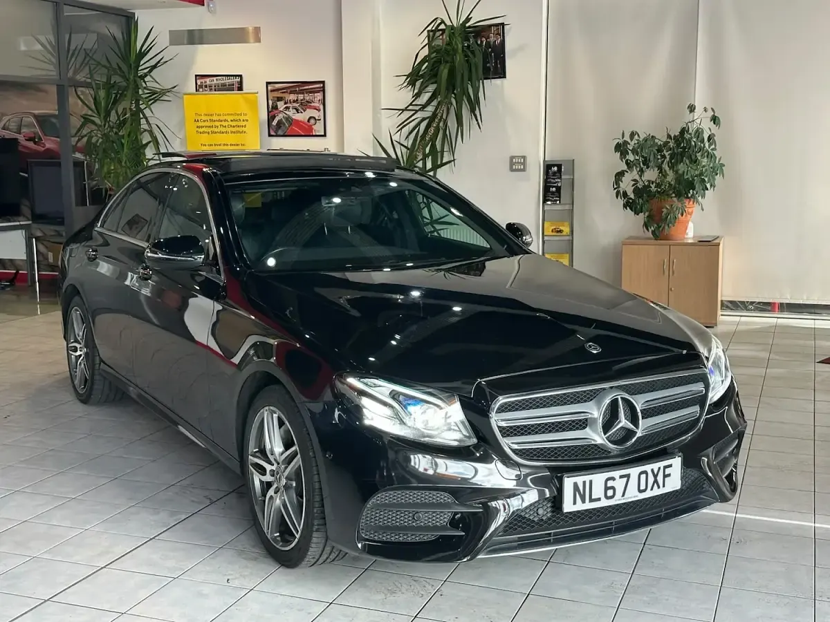 Used Mercedes E220 AMG line 191 HP (140 kW) 2017 Black Sedan