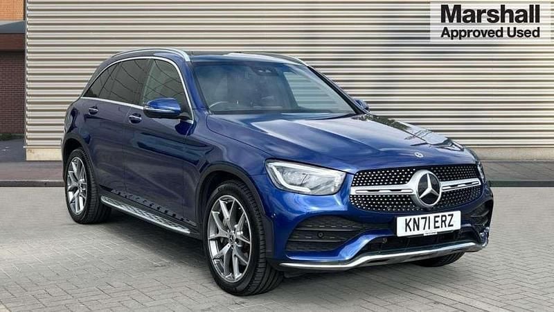 Blue Used 2021 Mercedes GLC300 AMG Line Premium SUV | £33,099 (A bit pricey) - Image 1/4
