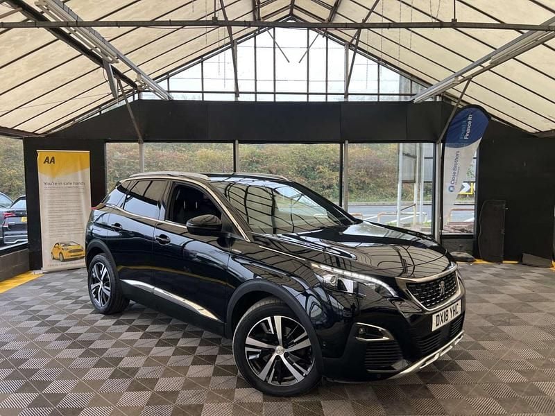Black Used 2018 Peugeot 3008 GT-line Hatchback | £12,995 (Fair price) - Image 1/2