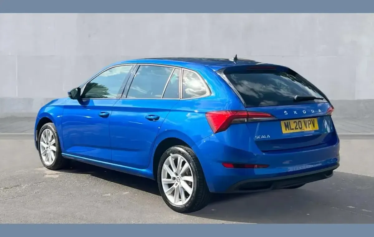 Used Skoda Scala SE L 115 HP (84 kW) 2020 Blue Hatchback