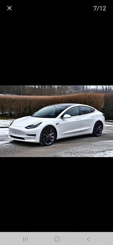 Used Tesla Model 3 Performance 461 kW (627 HP) 2020 White Sedan