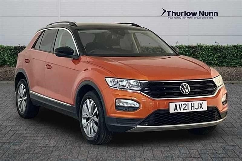 Used VW T-Roc Design 115 HP (84 kW) 2021 Orange SUV
