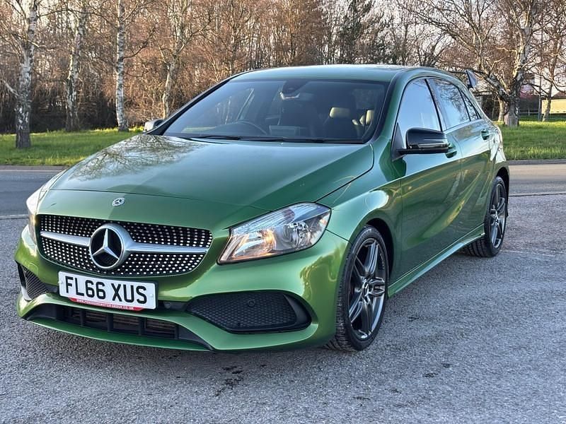 Used Mercedes A180 AMG line 122 HP (89 kW) 2016 Green Hatchback