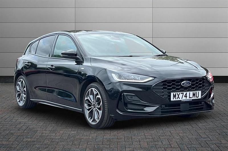 Black Used 2024 Ford Focus ST-Line X Hatchback | £22,845 (A bit pricey) - Image 1/4