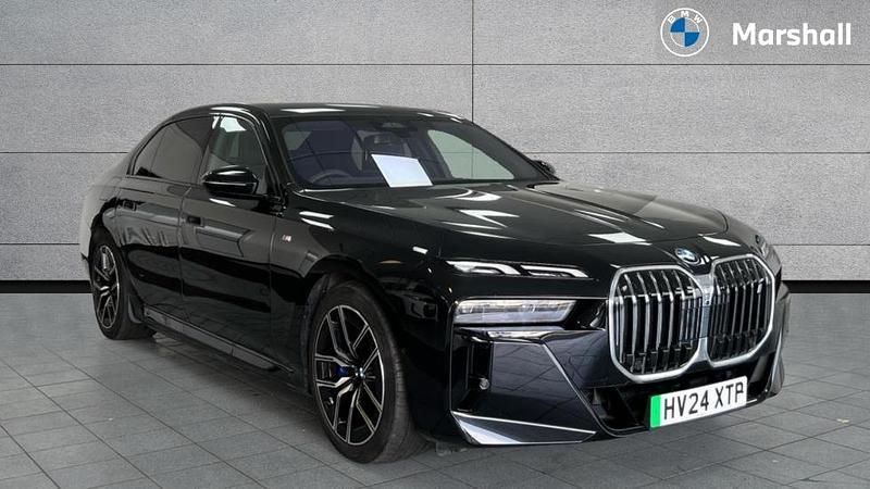 Black sapphire Used 2024 BMW i7 M Sport Sedan | £64,991 (A bit pricey) - Image 1/4