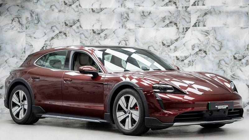 Red Used 2021 Porsche Taycan Cross Turismo Sedan | £45,989 (Fair price) - Image 1/4