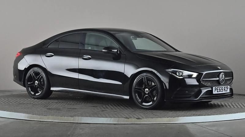 Used Mercedes CLA200 AMG line 163 HP (119 kW) 2019 Black Coupe