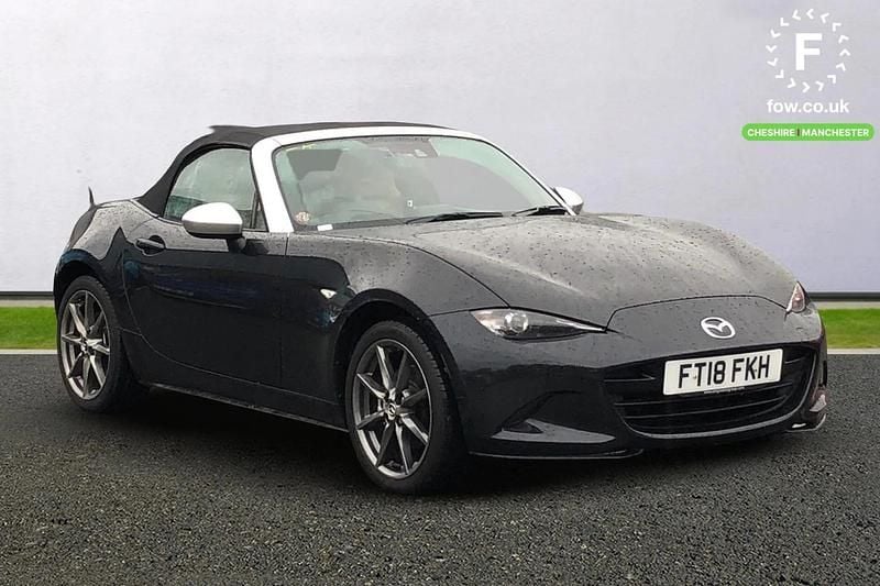 Black Used 2018 Mazda MX5 Inclusive Cabriolet | £14,899 (Good price) - Image 1/3