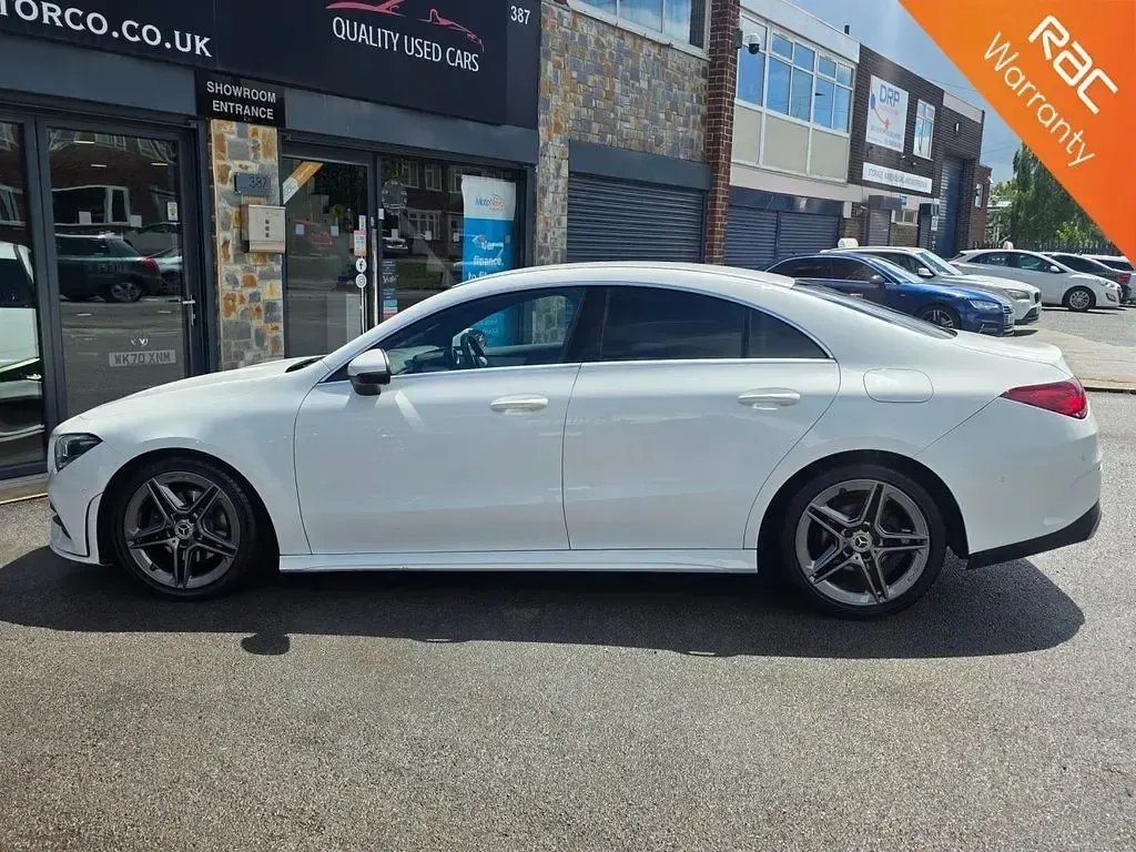 Used Mercedes CLA180 AMG line 2019 White Coupe