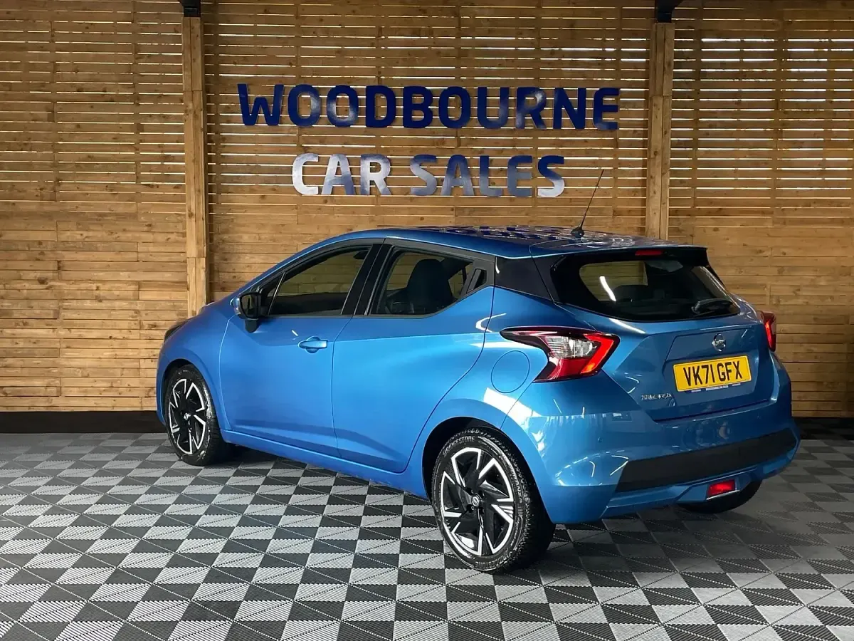 Used Nissan Micra Acenta 92 HP (67 kW) 2021 Blue Hatchback