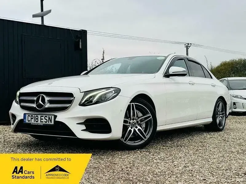 Used Mercedes E200 AMG line 150 HP (110 kW) 2018 White Sedan