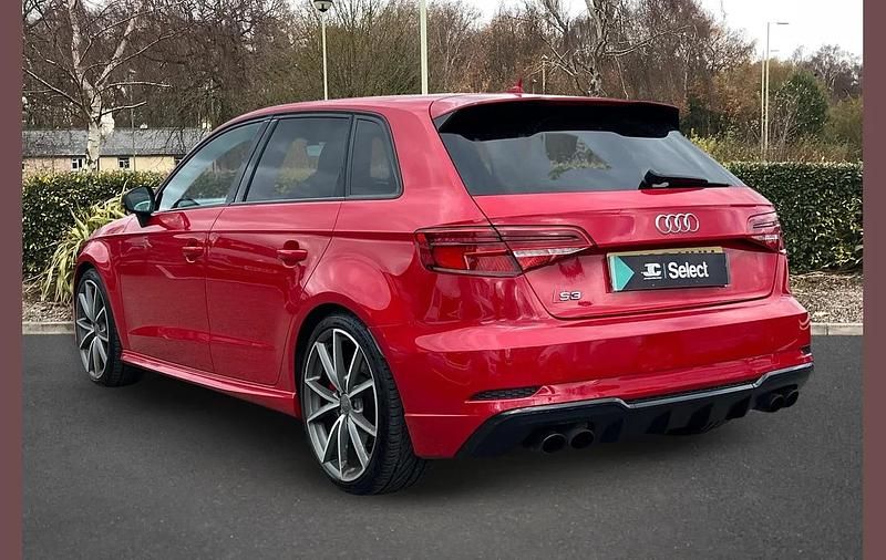 Used Audi S3 Sportback Black Edition 306 HP (225 kW) 2018 Red Hatchback