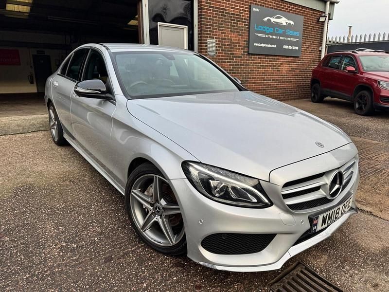 Silver Used 2018 Mercedes C220 AMG line Sedan | £11,990 (Good price) - Image 1/4
