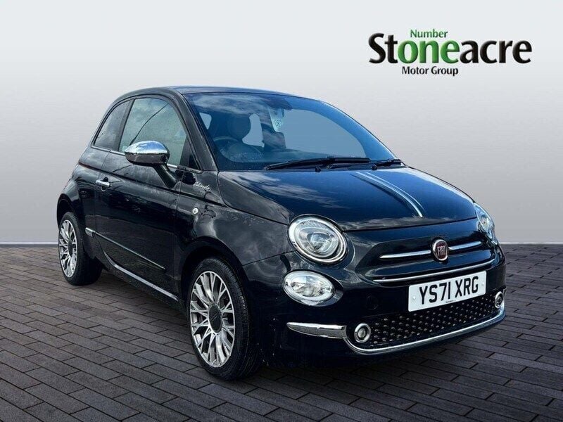 Black Used 2021 Fiat 500 Dolcevita Hatchback | £10,995 (Fair price) - Image 1/4