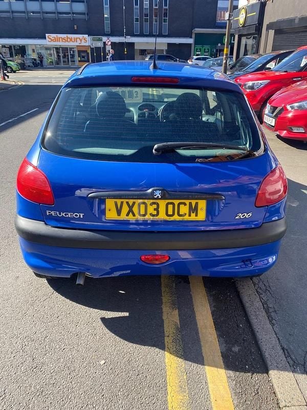 Used Peugeot 206 Style 60 HP (44 kW) 2003 Blue Hatchback