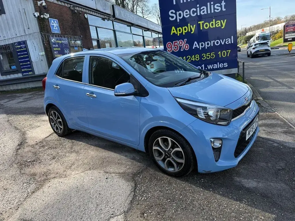 Used Kia Picanto 84 HP (61 kW) 2018 Blue Hatchback