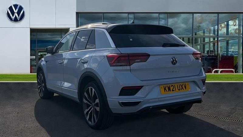 Used VW T-Roc R-line 150 HP (110 kW) 2021 White silver SUV
