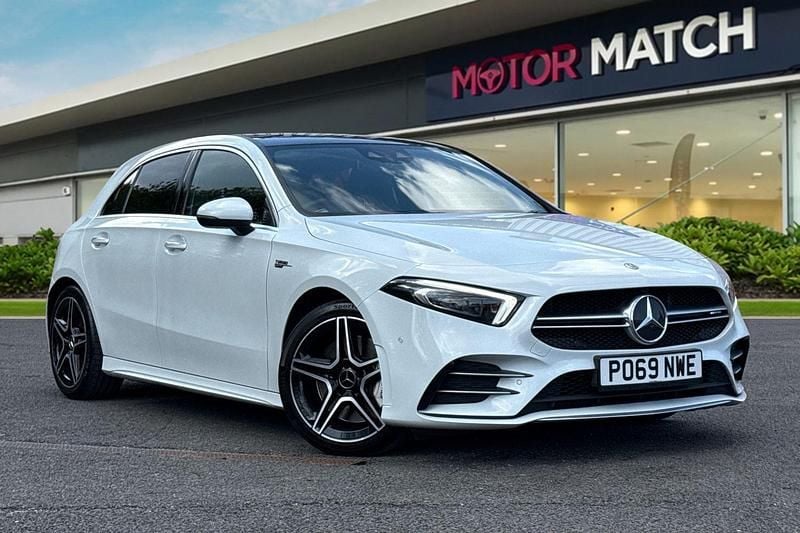 White Used 2019 Mercedes A35 AMG Premium Plus Hatchback | £22,599 (Good price) - Image 1/4