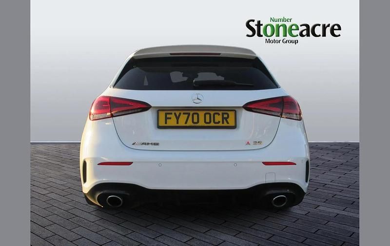 Used Mercedes A35 AMG Executive 301 HP (221 kW) 2020 White Hatchback