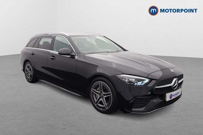 Black Used 2022 Mercedes C300 AMG line Estate | £24,449 (Super price) - Image 1/4