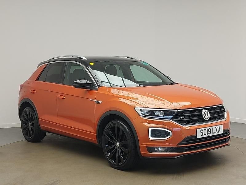 Orange Used 2019 VW T-Roc R-line SUV | £14,998 (Fair price) - Image 1/4