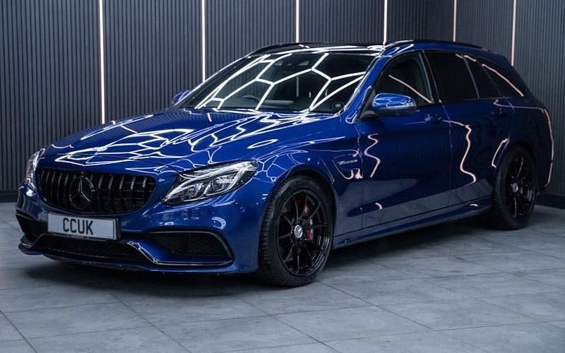 Used Mercedes C63 AMG Premium 476 HP (350 kW) 2018 Blue Estate