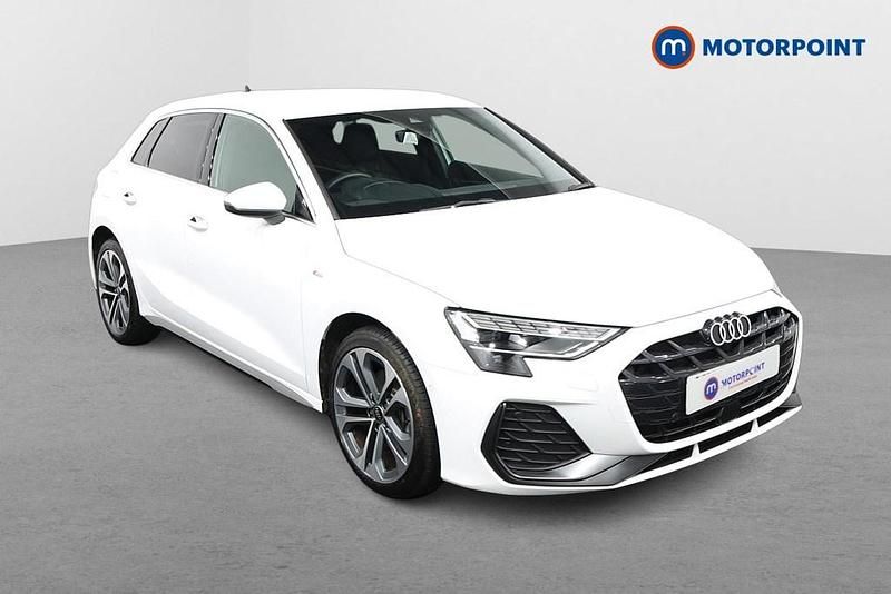 White Used 2025 Audi A3 e-tron S-Line Hatchback | £25,099 (Super price) - Image 1/4