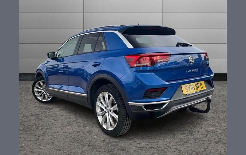 Used VW T-Roc R-line 150 HP (110 kW) 2018 Blue SUV