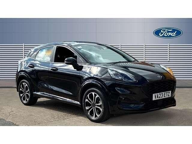Black Used 2023 Ford Puma Gen-E ST-Line SUV | £16,048 (Fair price) - Image 1/4