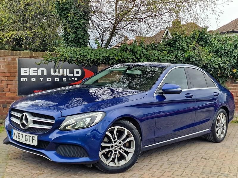 Used Mercedes C200 184 HP (135 kW) 2017 Blue Sedan