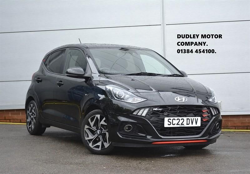 Black Used 2022 Hyundai i10 N Line Hatchback | £12,548 (Fair price) - Image 1/3