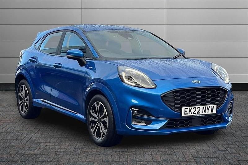 Desert island blue Used 2022 Ford Puma ST-Line Hatchback | £17,995 (Good price) - Image 1/4
