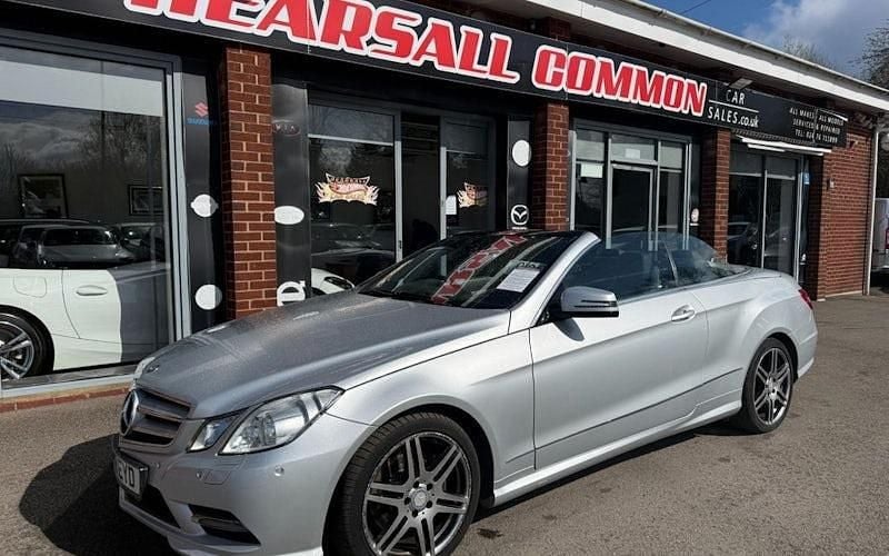Used Mercedes E220 170 HP (125 kW) 2013 Silver Cabriolet