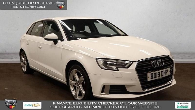 White Used 2019 Audi A3 Sportback Sport Hatchback | £12,970 (Fair price) - Image 1/4