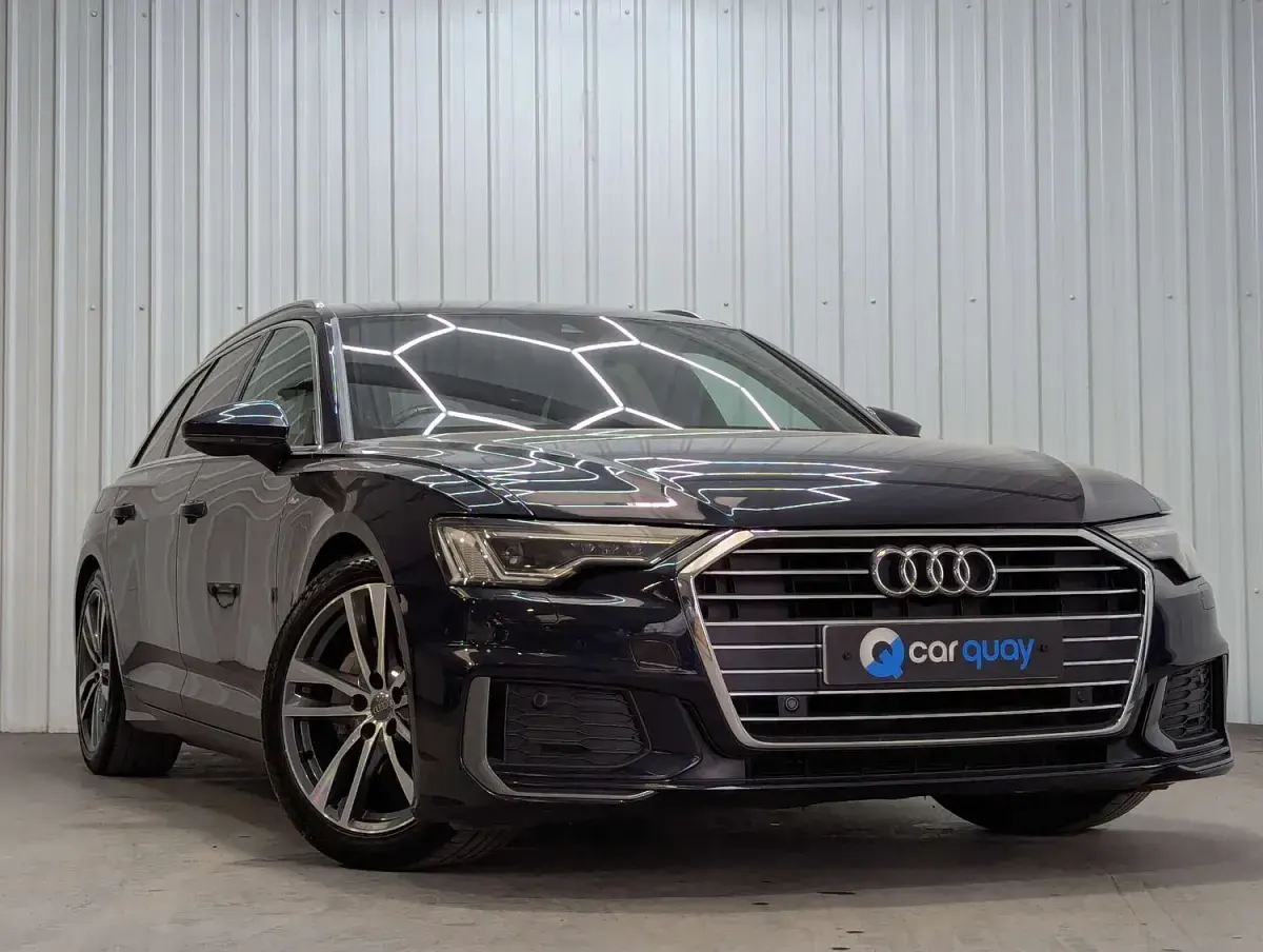 Used Audi A6 S-Line 204 HP (150 kW) 2019 Blue Estate
