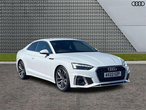 White Used 2022 Audi A5 S-Line Coupe | £26,299 (Good price) - Image 1/4